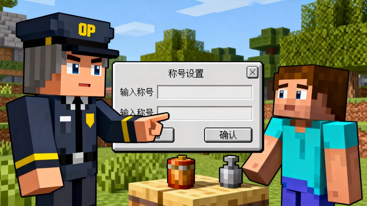 我的世界服务器OP怎么给别人称号,我的世界怎么给玩家称号? 我的世界服务器OP怎么给别人称号,我的世界怎么给玩家称号?