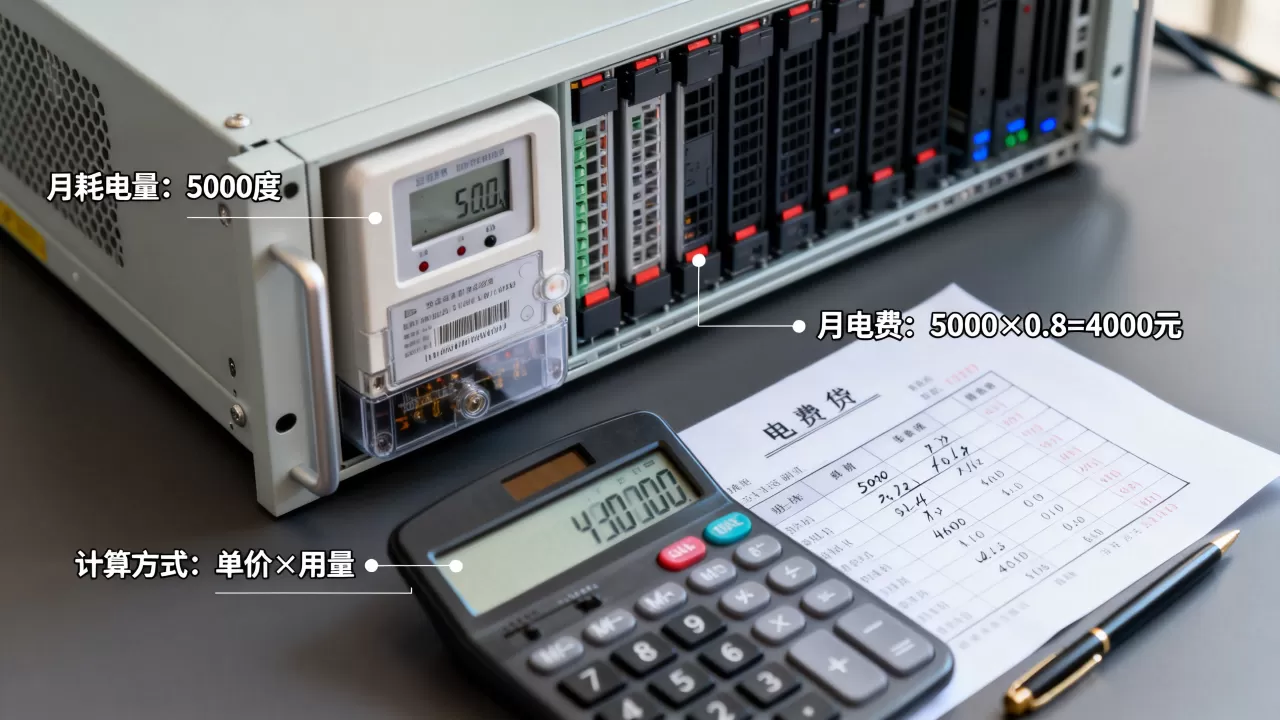 服务器每月耗电量多少钱?,电费计算方式是什么? 服务器每月耗电量多少钱?,电费计算方式是什么?