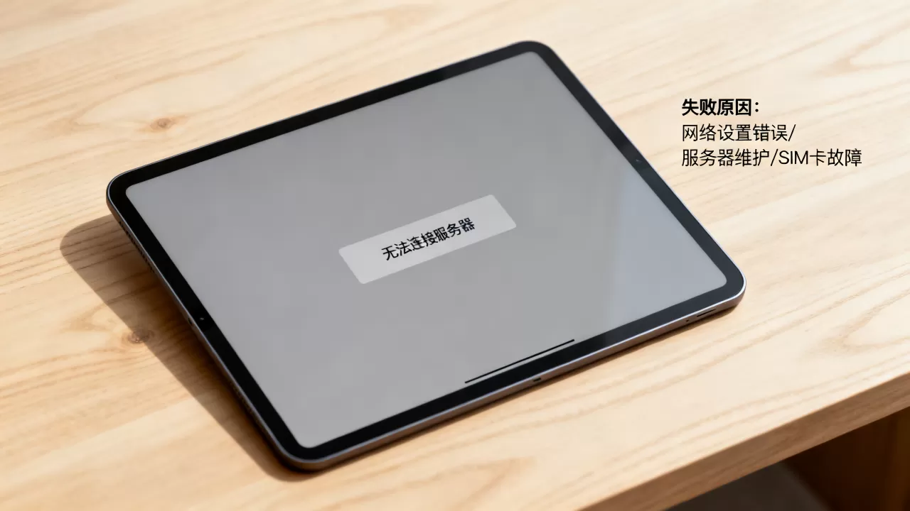 iPad激活显示无法连接服务器怎么办,失败原因有哪些? iPad激活显示无法连接服务器怎么办,失败原因有哪些?
