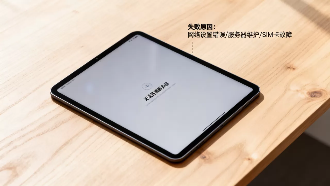 iPad激活显示无法连接服务器怎么办,失败原因有哪些? iPad激活显示无法连接服务器怎么办,失败原因有哪些?
