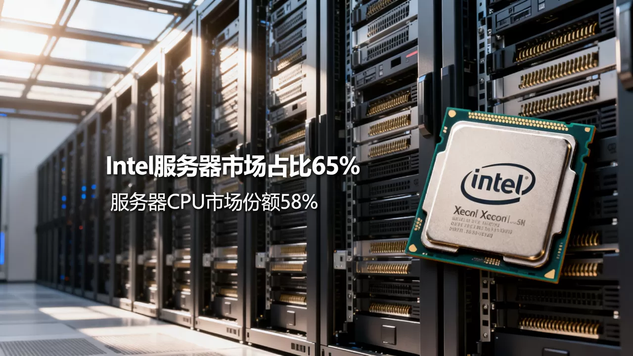 Intel在服务器市场占比多少?,服务器CPU市场份额如何? Intel在服务器市场占比多少?,服务器CPU市场份额如何?