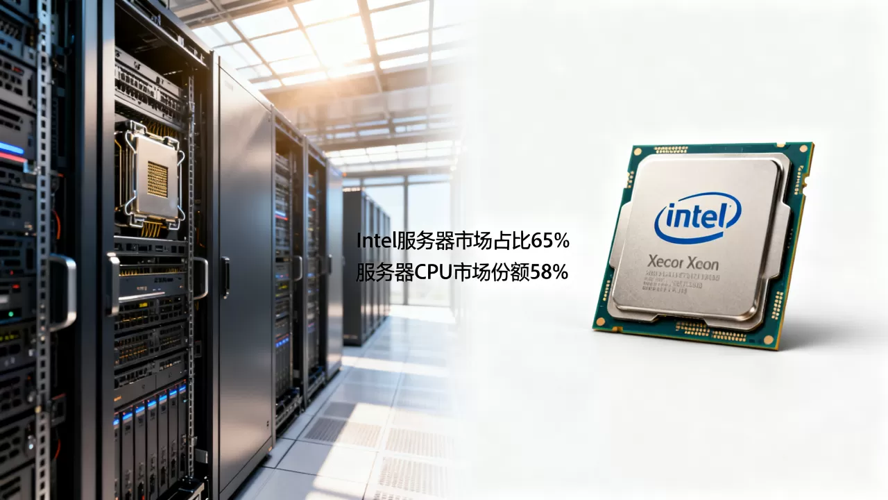 Intel在服务器市场占比多少?,服务器CPU市场份额如何? Intel在服务器市场占比多少?,服务器CPU市场份额如何?