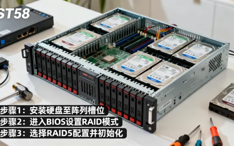 ST58服务器怎么做RAID5，详细步骤是什么？