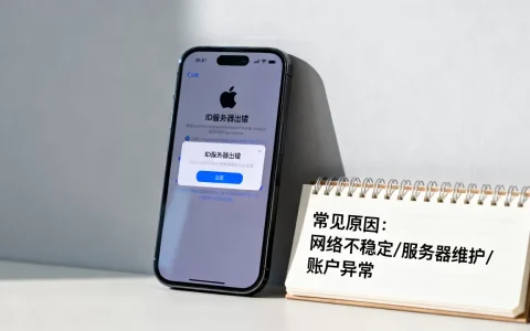 苹果系统更新时ID服务器出错怎么办，常见原因有哪些