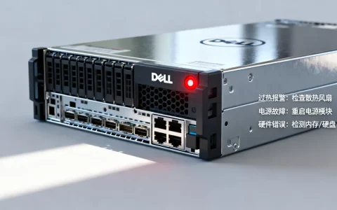DELL服务器报警灯亮的原因有哪些，怎么处理？