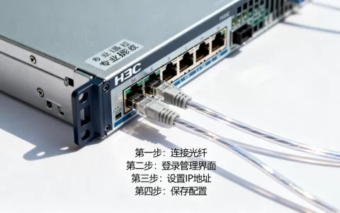 h3c服务器光纤口ip如何配置，配置步骤是什么