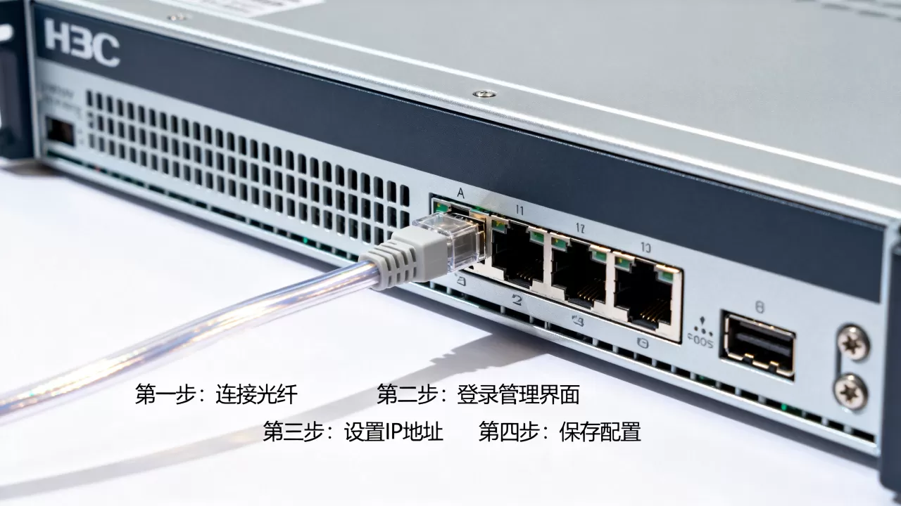 h3c服务器光纤口ip如何配置,配置步骤是什么 h3c服务器光纤口ip如何配置,配置步骤是什么