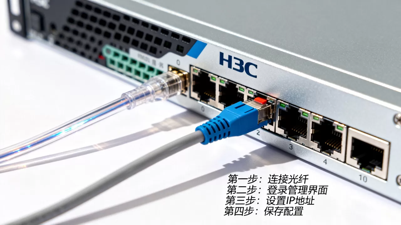 h3c服务器光纤口ip如何配置,配置步骤是什么 h3c服务器光纤口ip如何配置,配置步骤是什么
