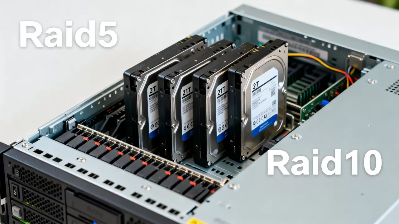 服务器4块2T做Raid怎么选,Raid5还是Raid10? 服务器4块2T做Raid怎么选,Raid5还是Raid10?