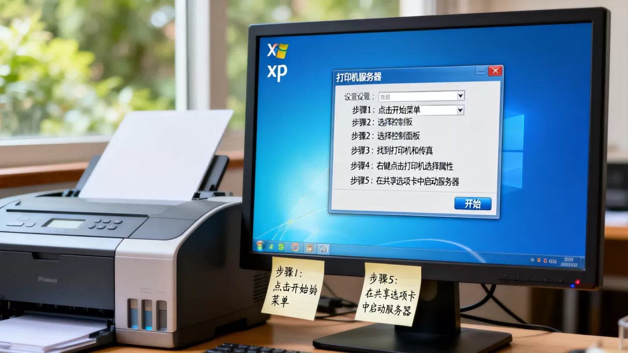 xp系统怎么打开打印机服务器?,打印机服务器怎么启动 xp系统怎么打开打印机服务器?,打印机服务器怎么启动
