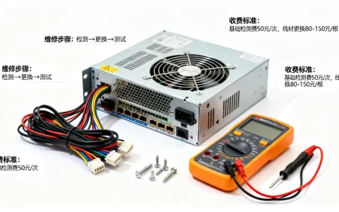 服务器修电源线要花多少钱？，服务器电源线维修收费标准是多少？