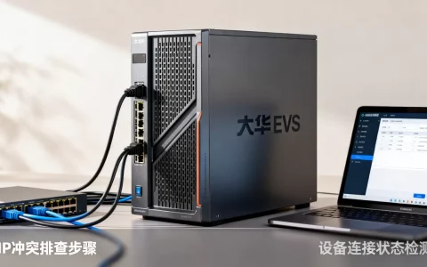 大华EVS服务器怎么看IP是否冲突，IP冲突怎么排查？