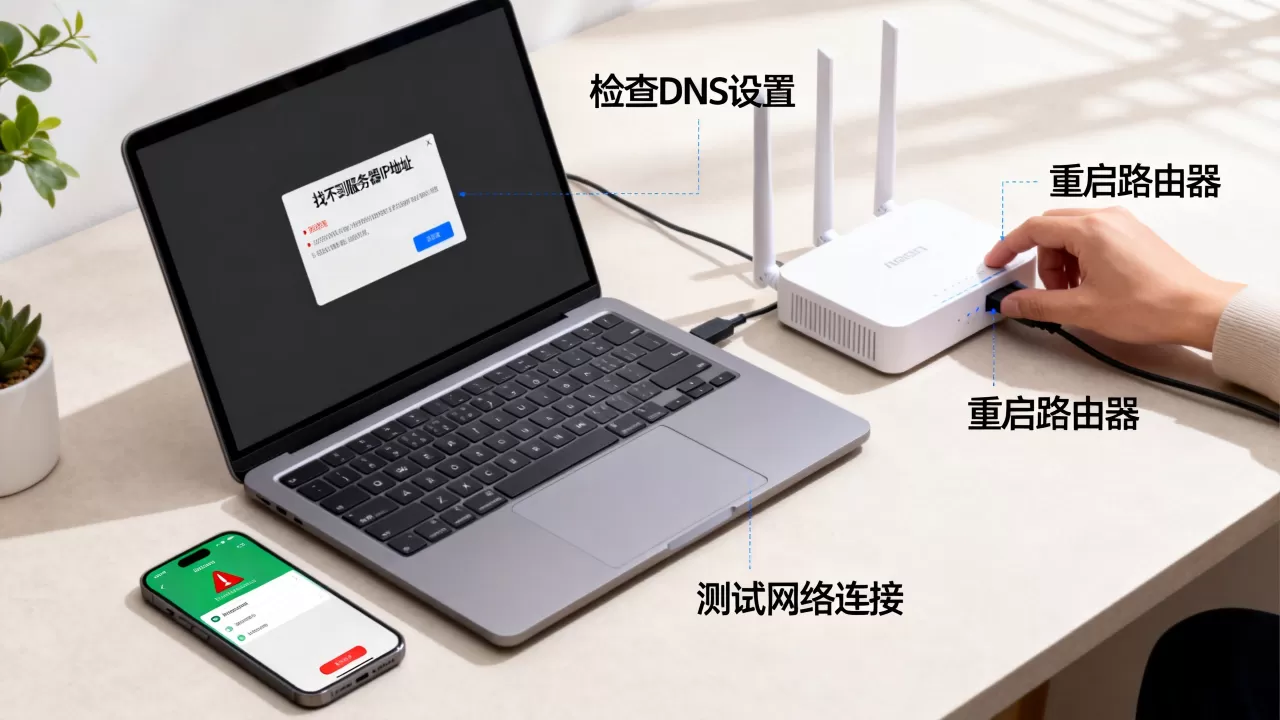 找不到服务器IP地址怎么解决,DNS设置错误修复方法? 找不到服务器IP地址怎么解决,DNS设置错误修复方法?