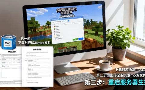 我的世界国际版服务器怎么加mod，求教程？
