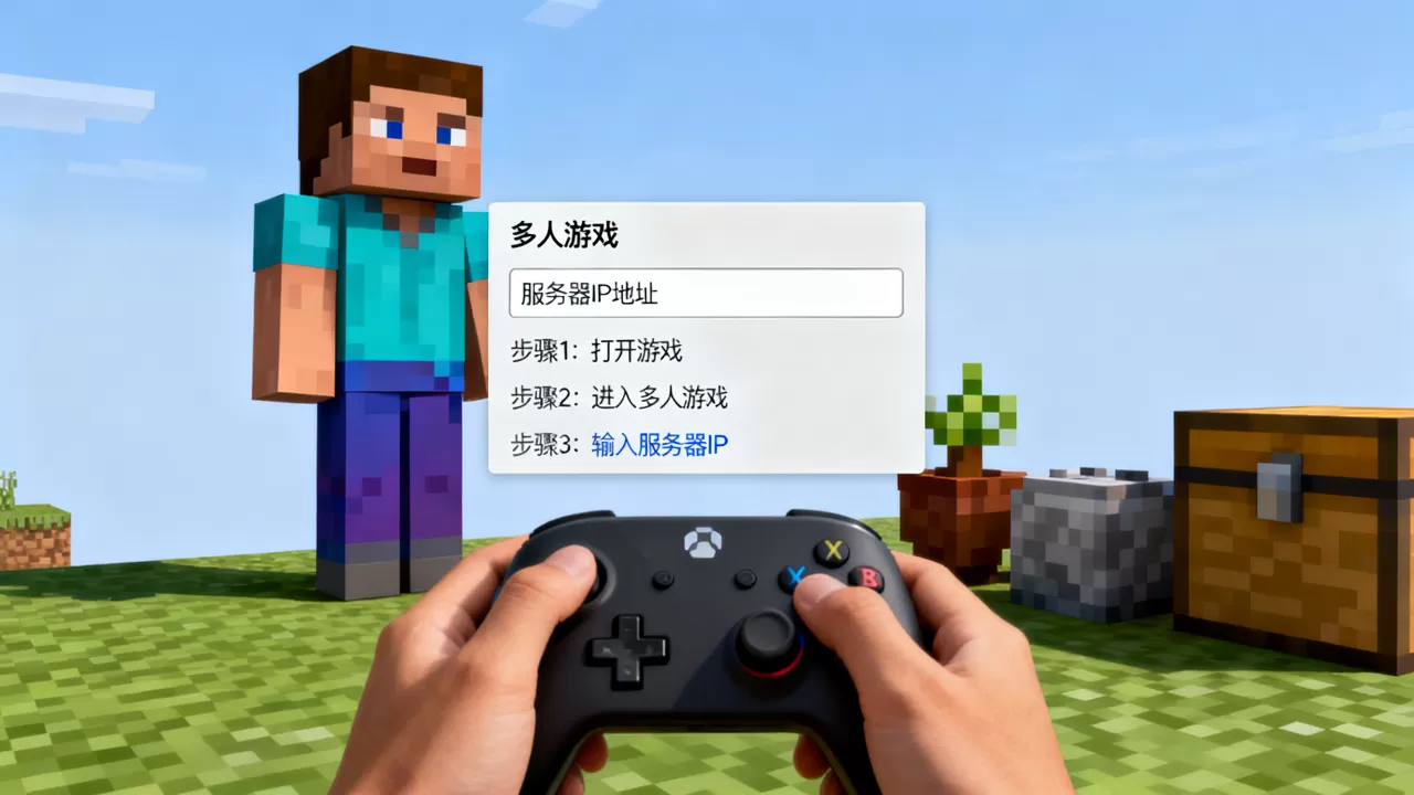 我的世界服务器IP怎么使用,在哪里输入地址? 我的世界服务器IP怎么使用,在哪里输入地址?