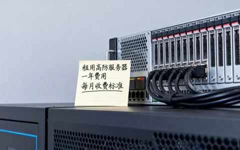 租用高防服务器一年要花多少钱，每月收费多少呢？