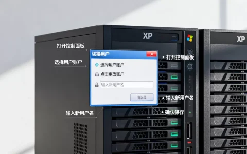XP系统的服务器怎么切换用户名呢，有哪些具体步骤？