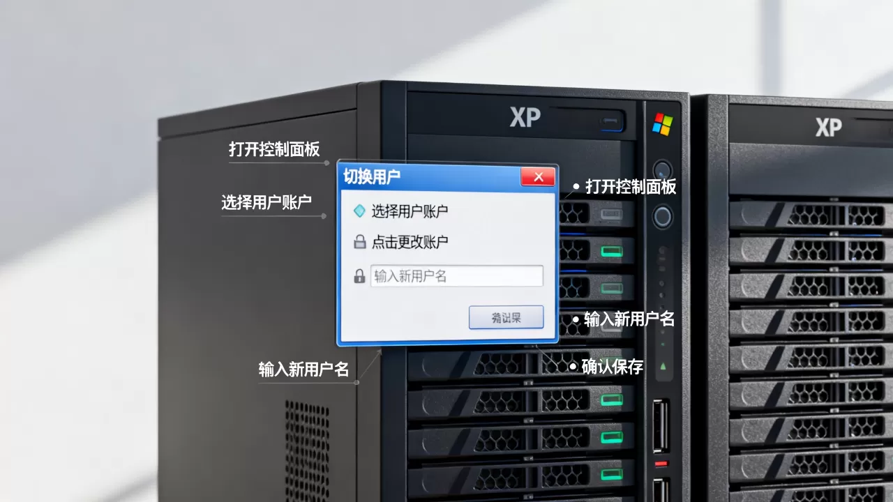 XP系统的服务器怎么切换用户名呢,有哪些具体步骤? XP系统的服务器怎么切换用户名呢,有哪些具体步骤?