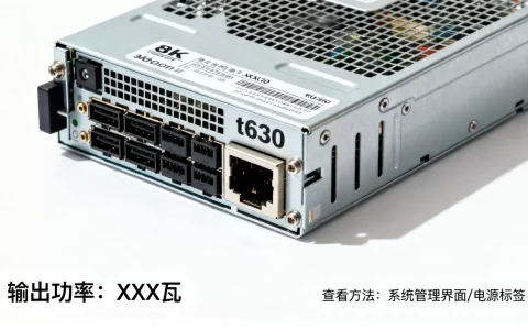 t630服务器输出电源有多少瓦，怎么查看？