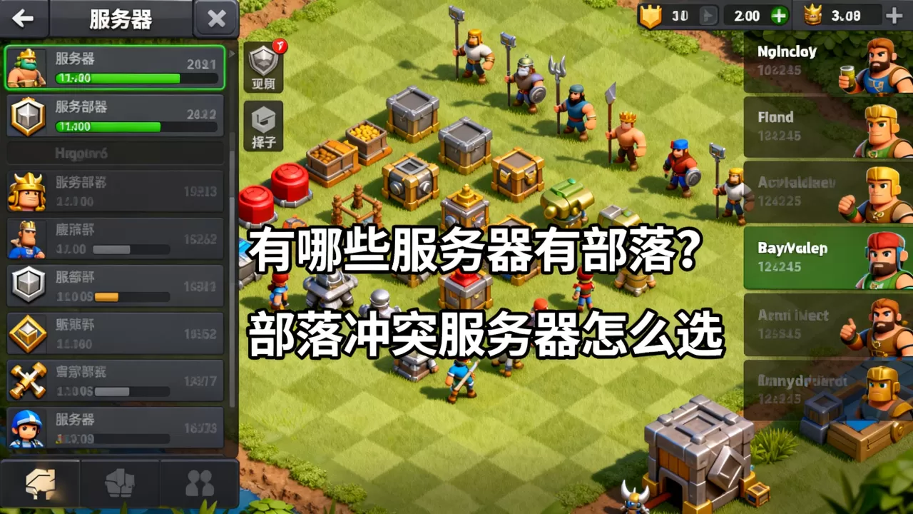 有哪些服务器有部落?,部落冲突服务器怎么选 有哪些服务器有部落?,部落冲突服务器怎么选