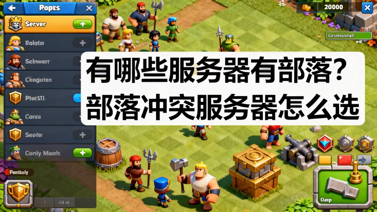 有哪些服务器有部落?,部落冲突服务器怎么选 有哪些服务器有部落?,部落冲突服务器怎么选