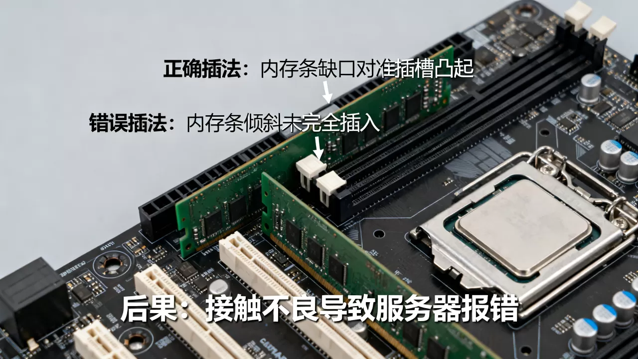 两个CPU服务器内存条怎么插才对,插错会有什么后果? 两个CPU服务器内存条怎么插才对,插错会有什么后果?