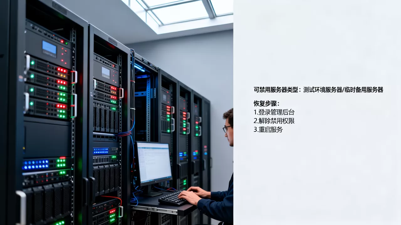 哪些服务器可以禁用,服务器禁用后如何恢复? 哪些服务器可以禁用,服务器禁用后如何恢复?