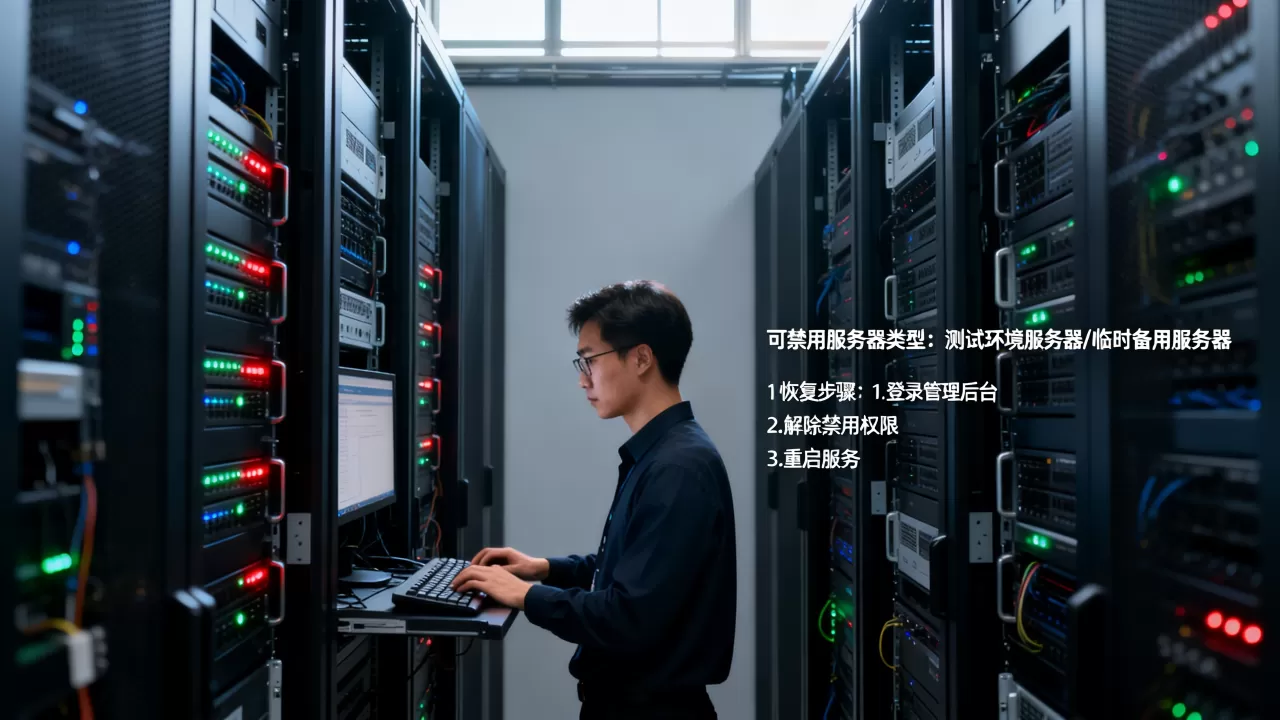 哪些服务器可以禁用,服务器禁用后如何恢复? 哪些服务器可以禁用,服务器禁用后如何恢复?