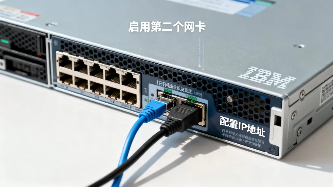 IBM服务器如何启用第二个网卡,双网卡配置IP地址怎么操作? IBM服务器如何启用第二个网卡,双网卡配置IP地址怎么操作?