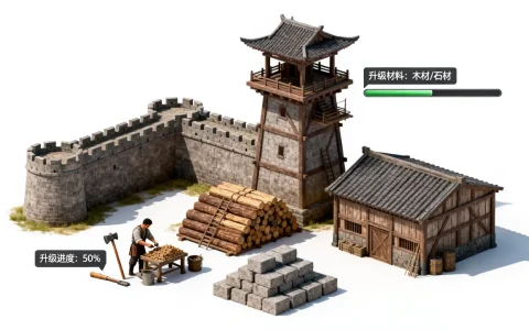 国战服务器建筑具体有哪些，怎么升级建筑？