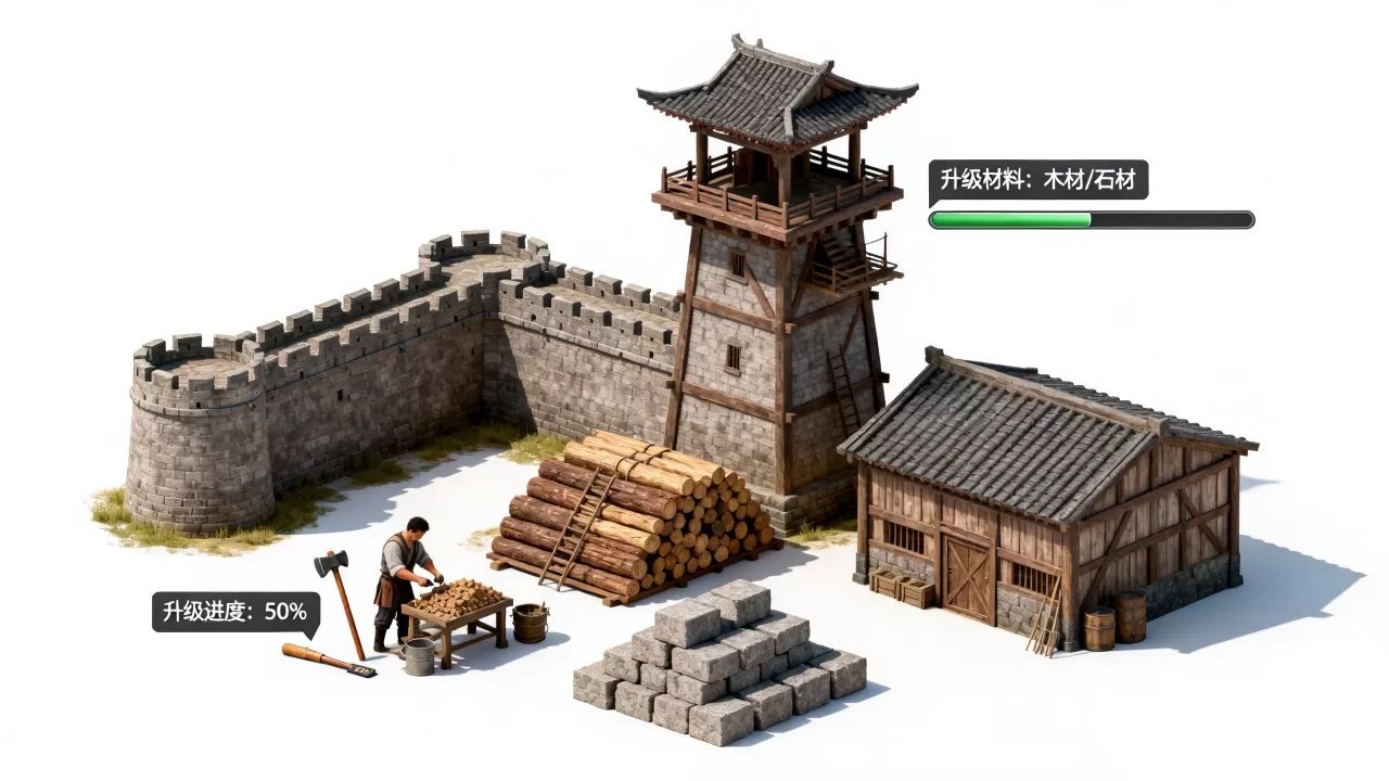 国战服务器建筑具体有哪些,怎么升级建筑? 国战服务器建筑具体有哪些,怎么升级建筑?