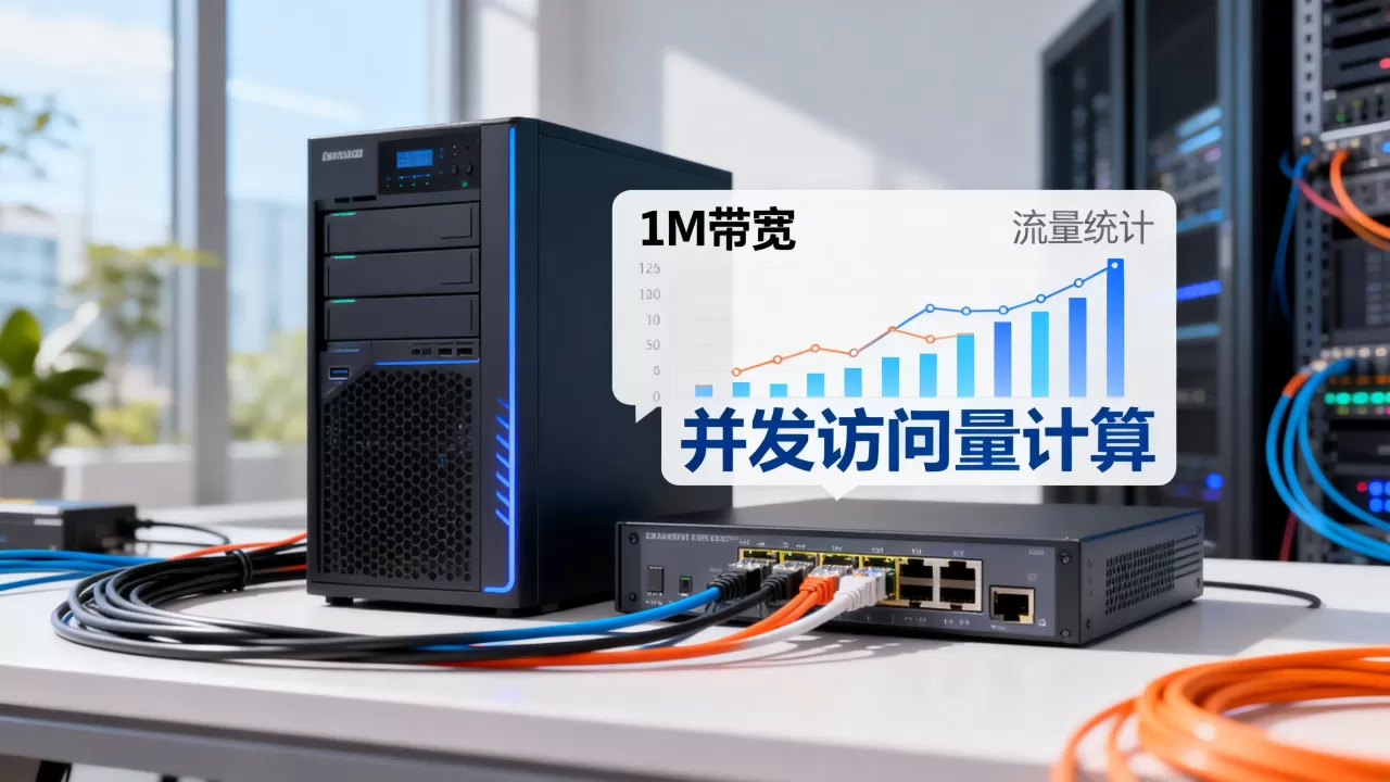服务器1M带宽能容纳多少人,网站并发访问量怎么算? 服务器1M带宽能容纳多少人,网站并发访问量怎么算?