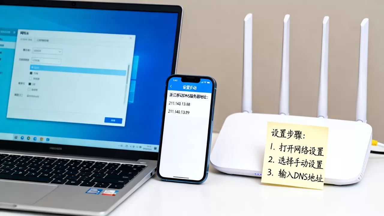 浙江移动dns的服务器地址是多少?,怎么设置 浙江移动dns的服务器地址是多少?,怎么设置