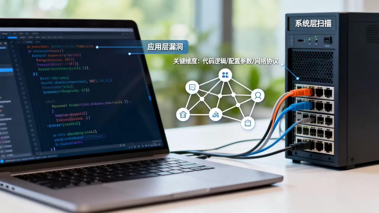 漏洞扫描为什么要覆盖应用层和系统层,有哪些关键维度? 漏洞扫描为什么要覆盖应用层和系统层,有哪些关键维度?