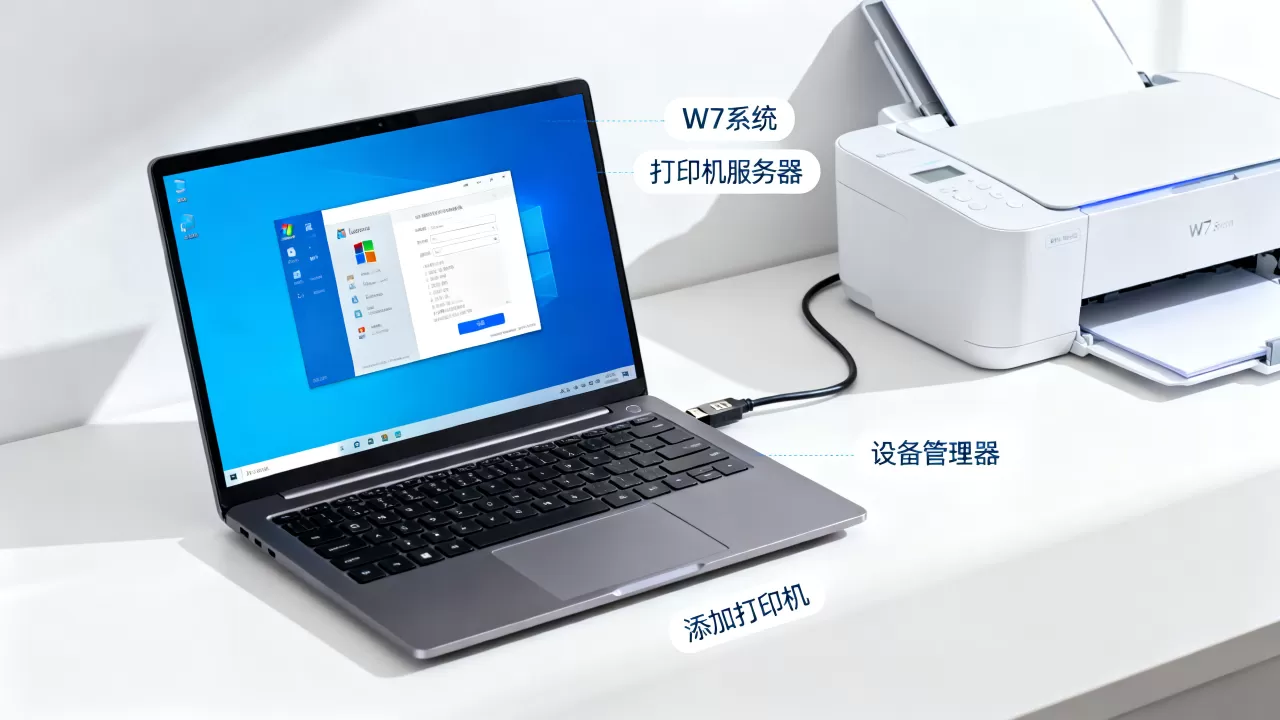 为什么w7系统没有打印机服务器,如何解决? 为什么w7系统没有打印机服务器,如何解决?