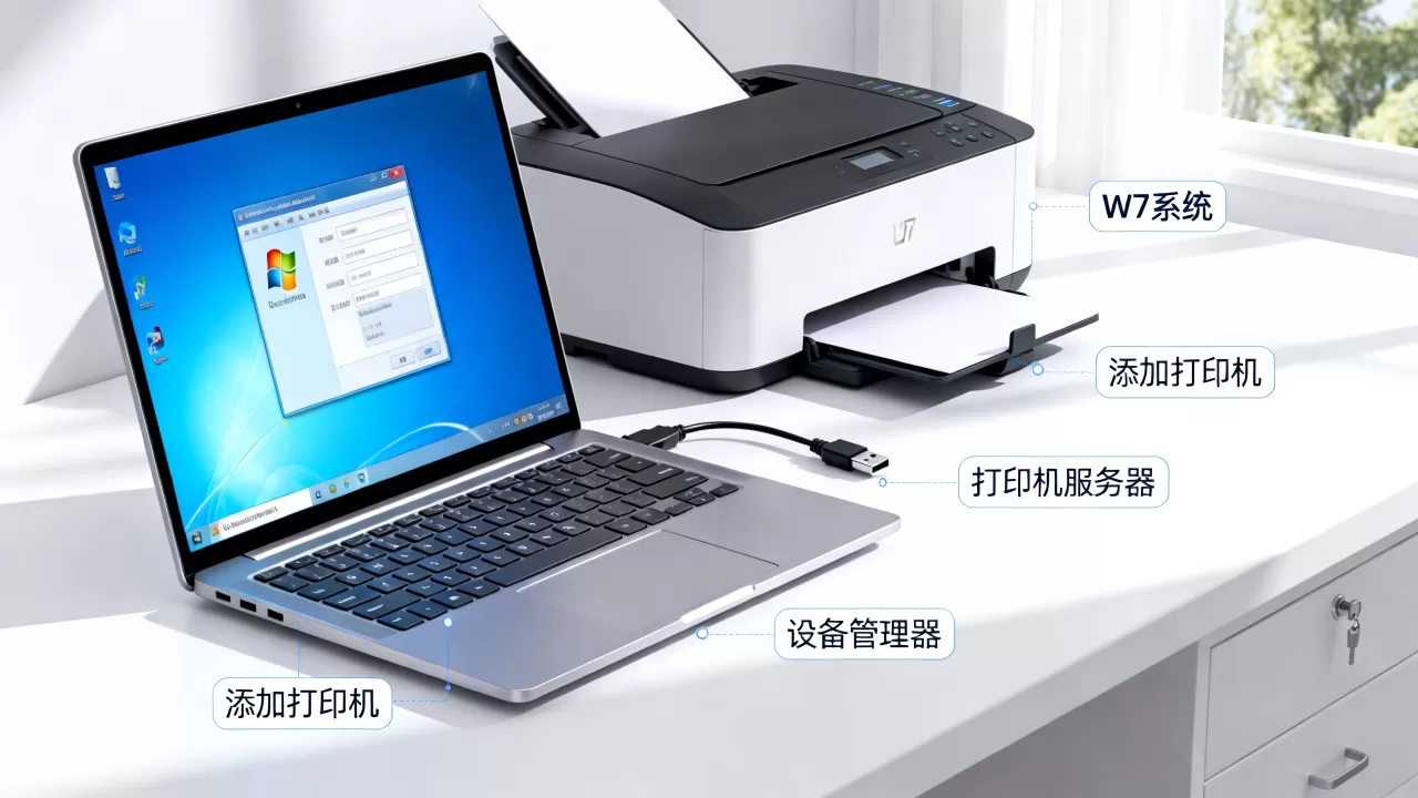 为什么w7系统没有打印机服务器,如何解决? 为什么w7系统没有打印机服务器,如何解决?