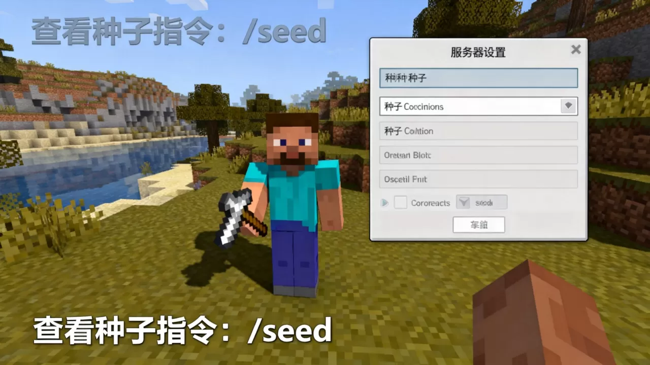 我的世界PE版服务器怎么看种子?,种子指令是什么 我的世界PE版服务器怎么看种子?,种子指令是什么