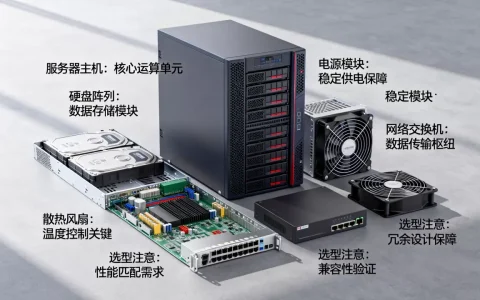 中心机房服务器有哪些核心组件？，选型时要注意什么？