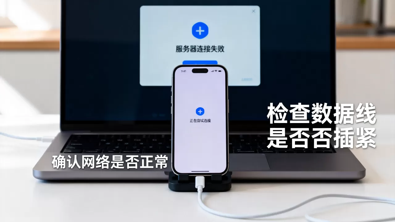 iPhone连电脑服务器失败是怎么回事,什么原因造成的 iPhone连电脑服务器失败是怎么回事,什么原因造成的
