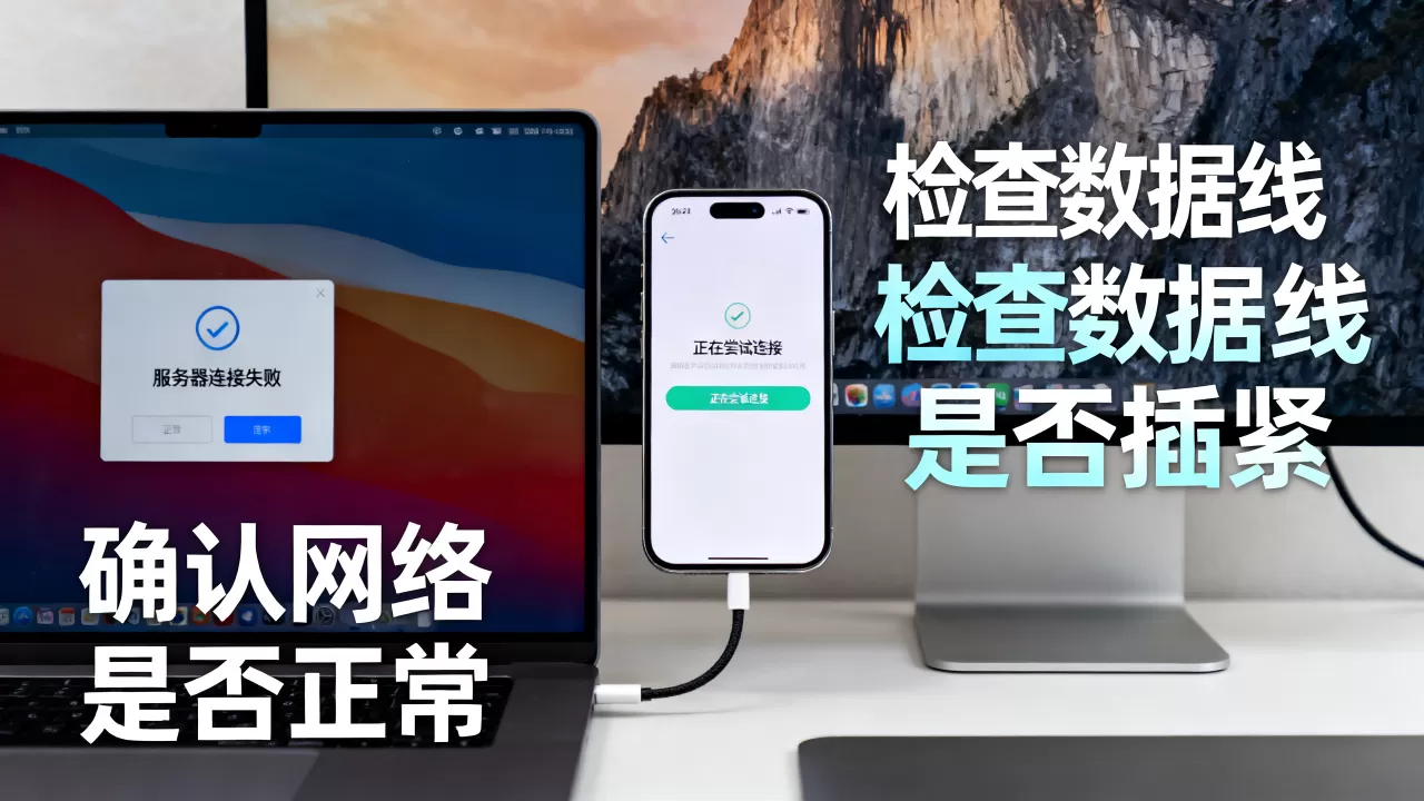 iPhone连电脑服务器失败是怎么回事,什么原因造成的 iPhone连电脑服务器失败是怎么回事,什么原因造成的