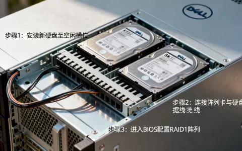 戴尔服务器如何加两个raid1，步骤是什么？