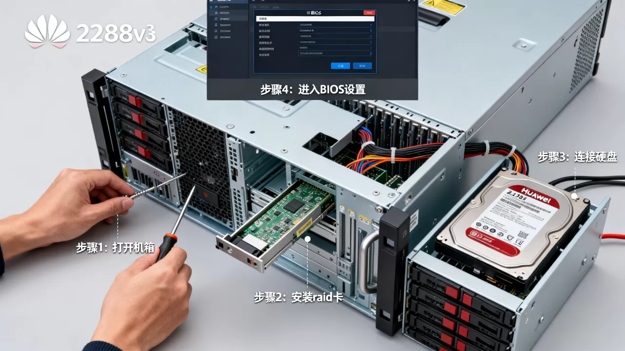 华为2288v3服务器如何配置raid,具体步骤是什么 华为2288v3服务器如何配置raid,具体步骤是什么