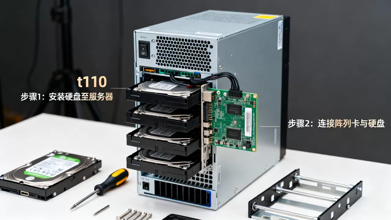 t110服务器怎么组建raid1?,磁盘阵列如何配置 t110服务器怎么组建raid1?,磁盘阵列如何配置