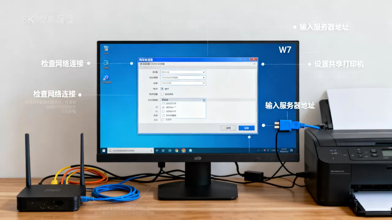 w7系统打印机服务器连接不上怎么办,网络共享打印设置步骤详解 w7系统打印机服务器连接不上怎么办,网络共享打印设置步骤详解