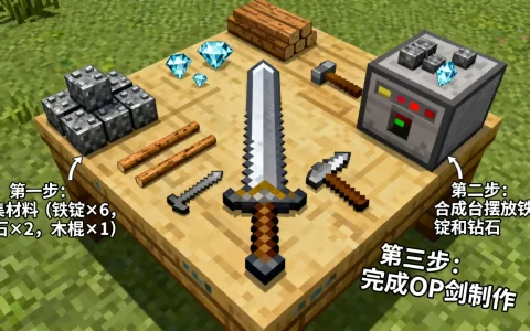 在服务器中怎么做一把OP剑，详细教程是什么