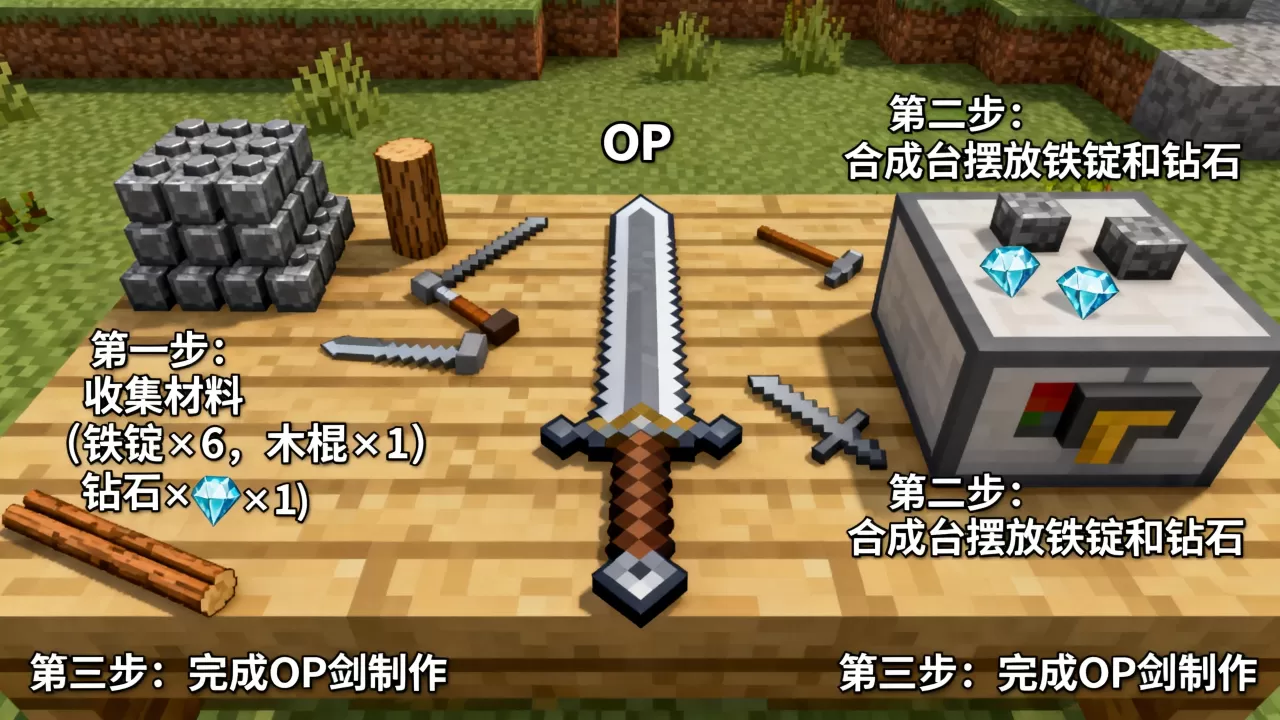 在服务器中怎么做一把OP剑,详细教程是什么 在服务器中怎么做一把OP剑,详细教程是什么