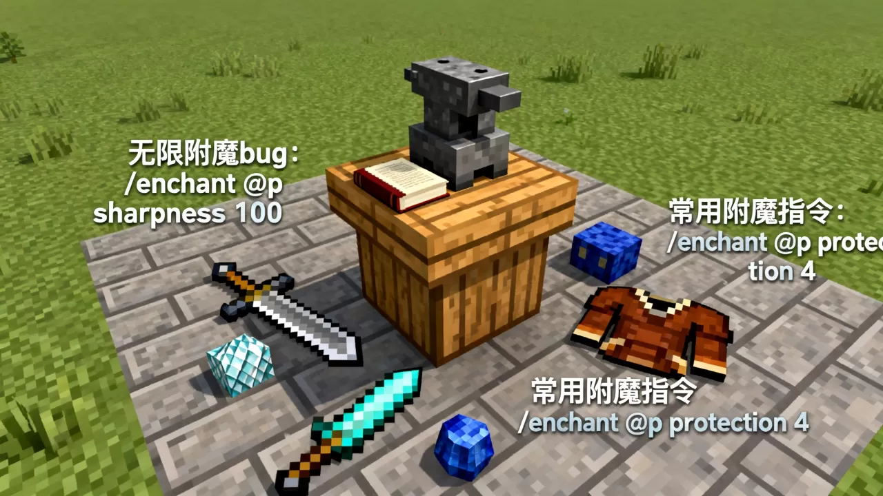 我的世界服务器怎么卡无限附魔bug,附魔指令有哪些? 我的世界服务器怎么卡无限附魔bug,附魔指令有哪些?