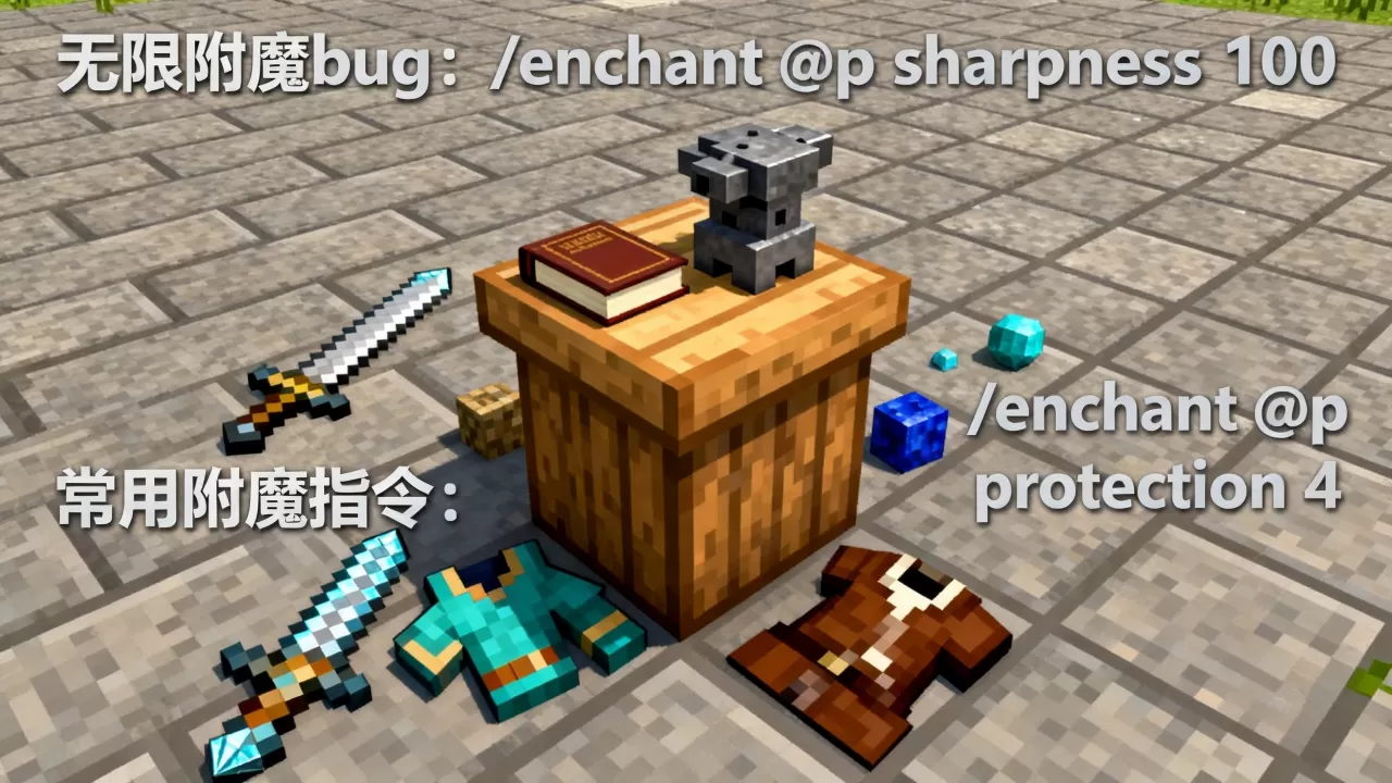我的世界服务器怎么卡无限附魔bug,附魔指令有哪些? 我的世界服务器怎么卡无限附魔bug,附魔指令有哪些?