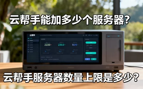 云帮手能加多少个服务器？,云帮手服务器数量上限是多少？