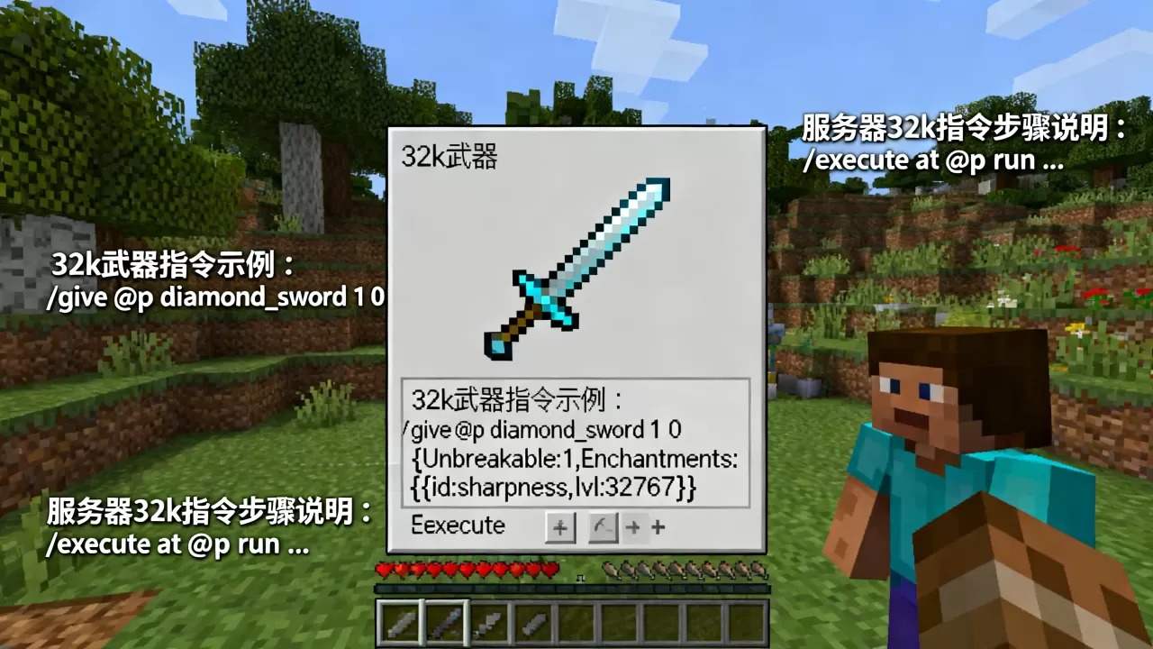 我的世界服务器32k指令怎么做,32k武器指令是什么? 我的世界服务器32k指令怎么做,32k武器指令是什么?